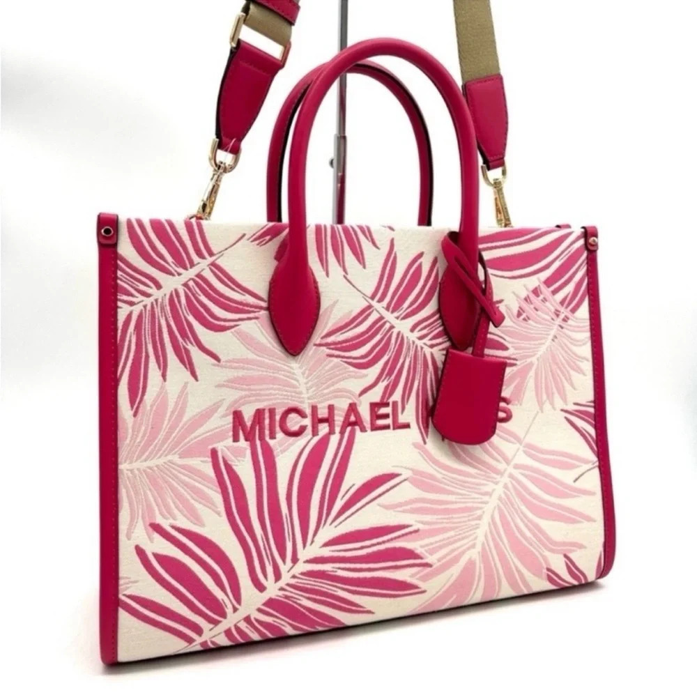 Michael Kors Medium Mirella Tote Bag
Electric Pink Multi Leather